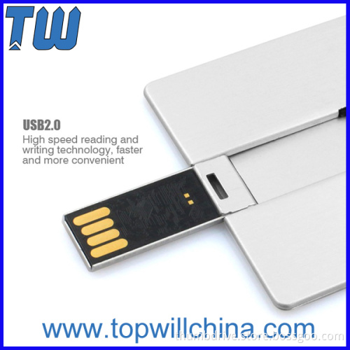 Full Metal 64GB Usb Flash Drive Pocket Card